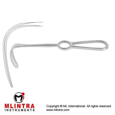 Langenbeck Retractor Stainless Steel, 21 cm - 8 1/4" Blade Size 55 x 20 mm